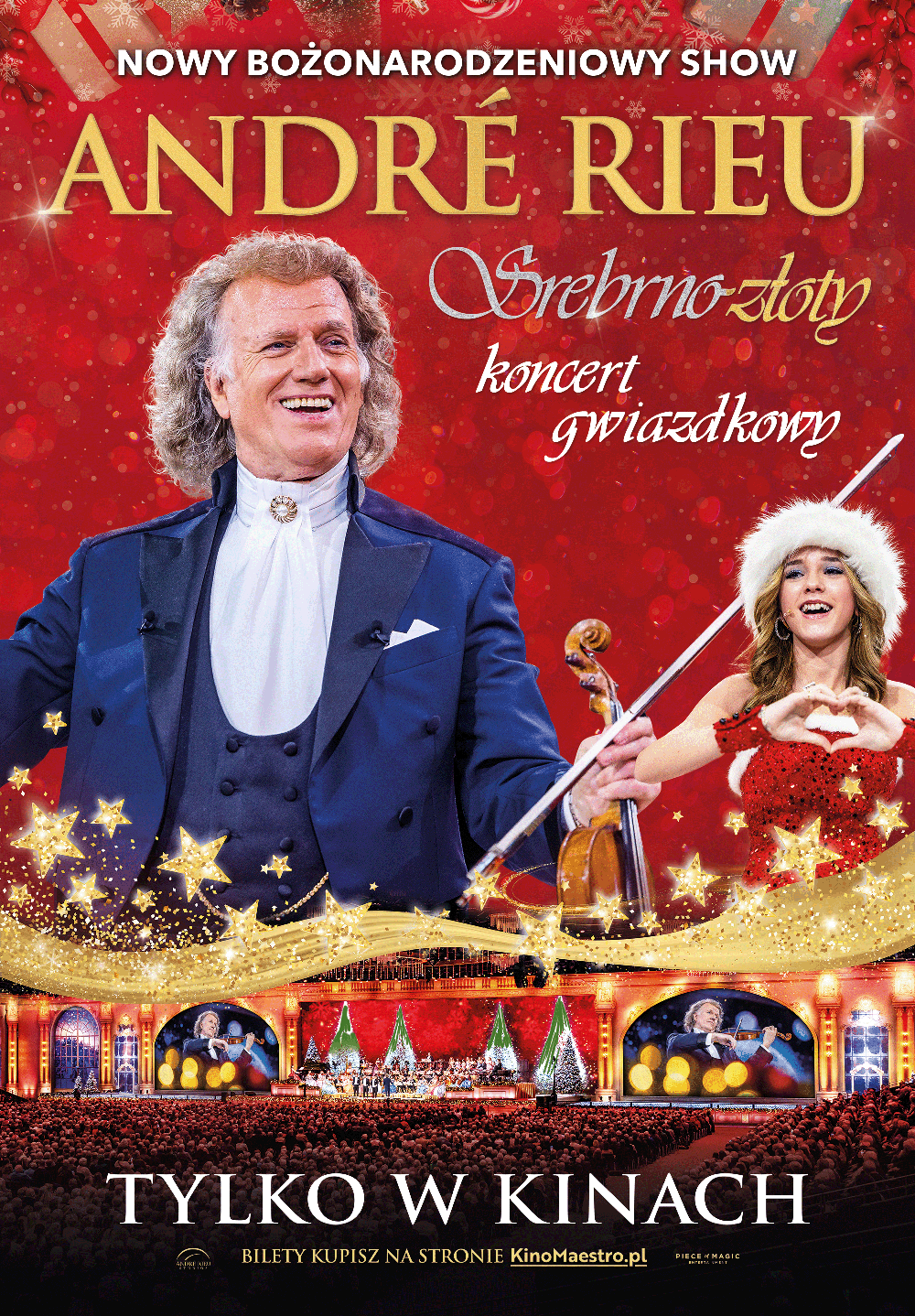 André Rieu. Srebrno-złoty koncert gwiazdkowy. Retransmisja nowego bożonarodzeniowego show z Maastricht